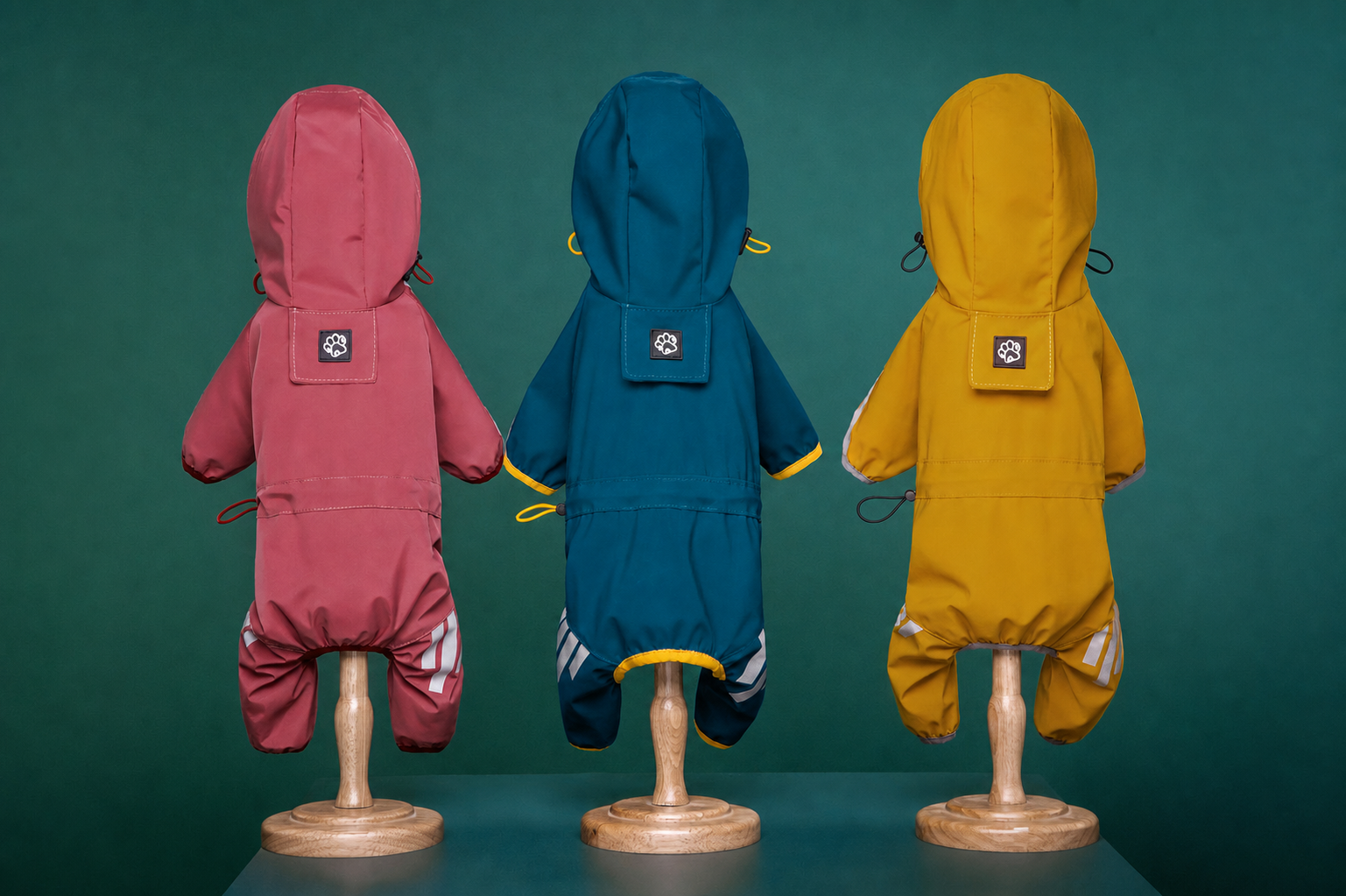 Impermeable para Perro con Capucha y Franjas Reflectantes - 7