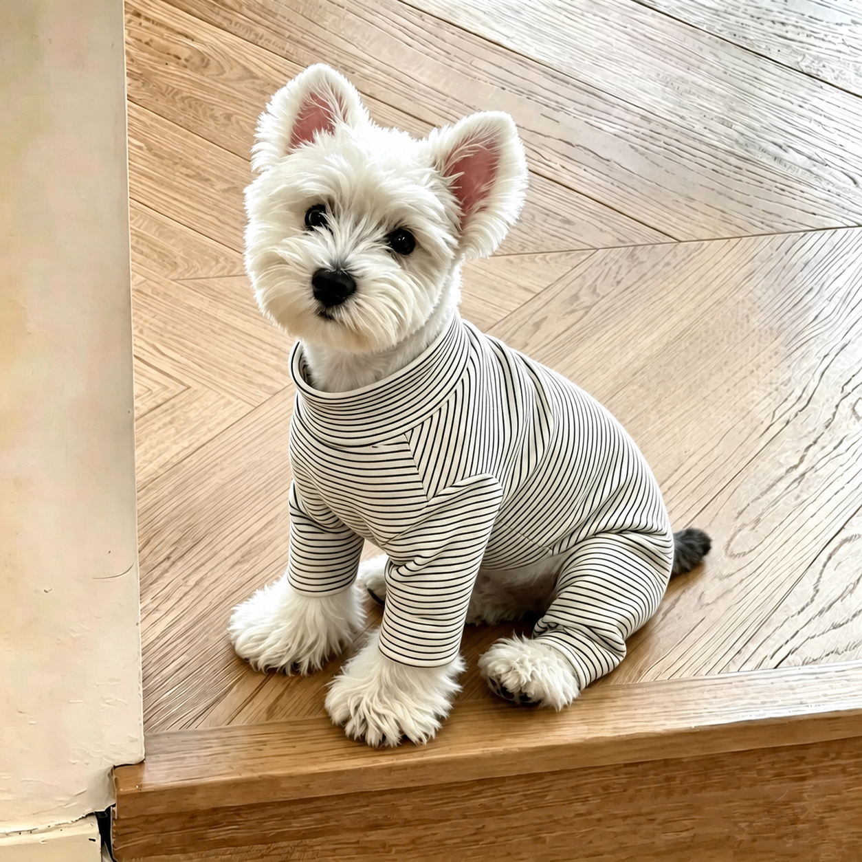 Suéter de rayas para perro pequeño - 2