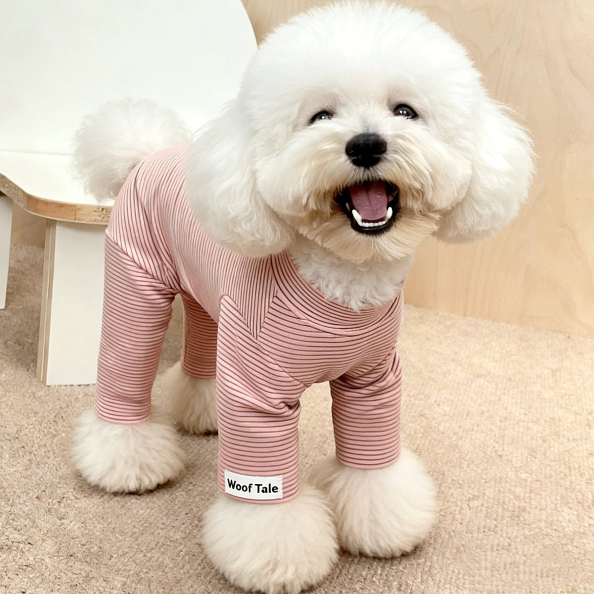 Suéter de rayas para perro pequeño