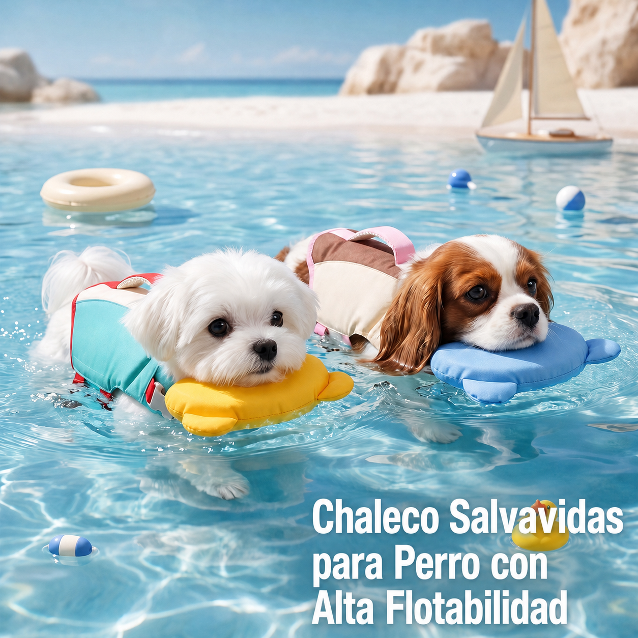 Chaleco Salvavidas para Perro con Alta Flotabilidad - 1