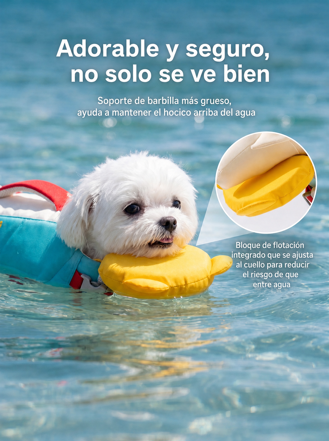 Chaleco Salvavidas para Perro con Alta Flotabilidad - 9