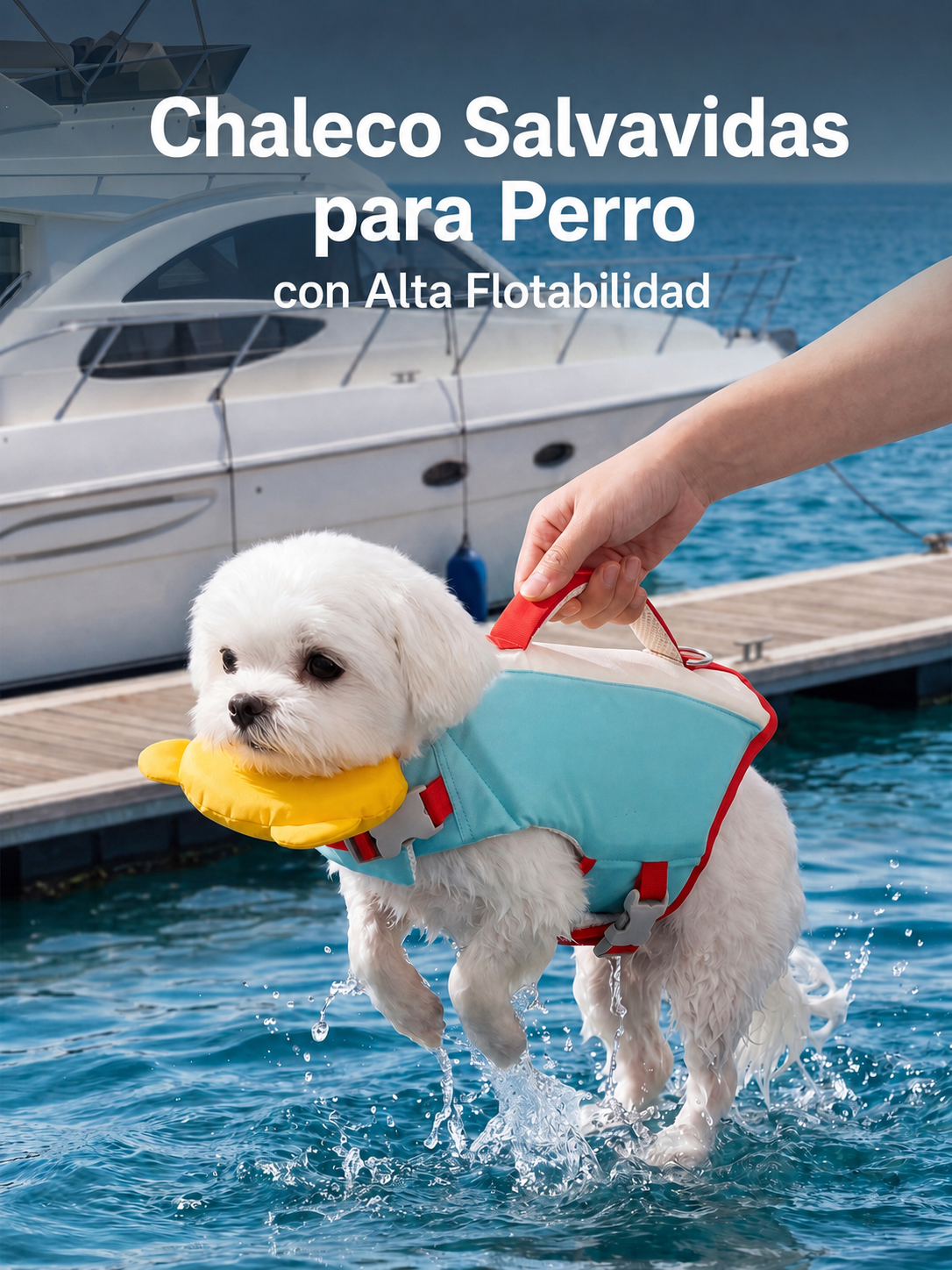 Chaleco Salvavidas para Perro con Alta Flotabilidad - 11