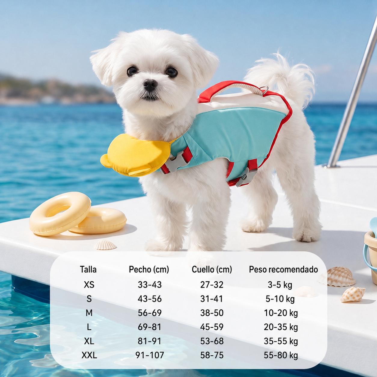 Chaleco Salvavidas para Perro con Alta Flotabilidad - 6
