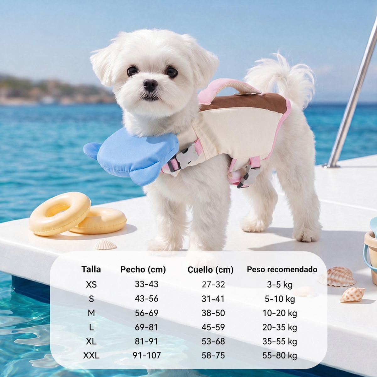 Chaleco Salvavidas para Perro con Alta Flotabilidad