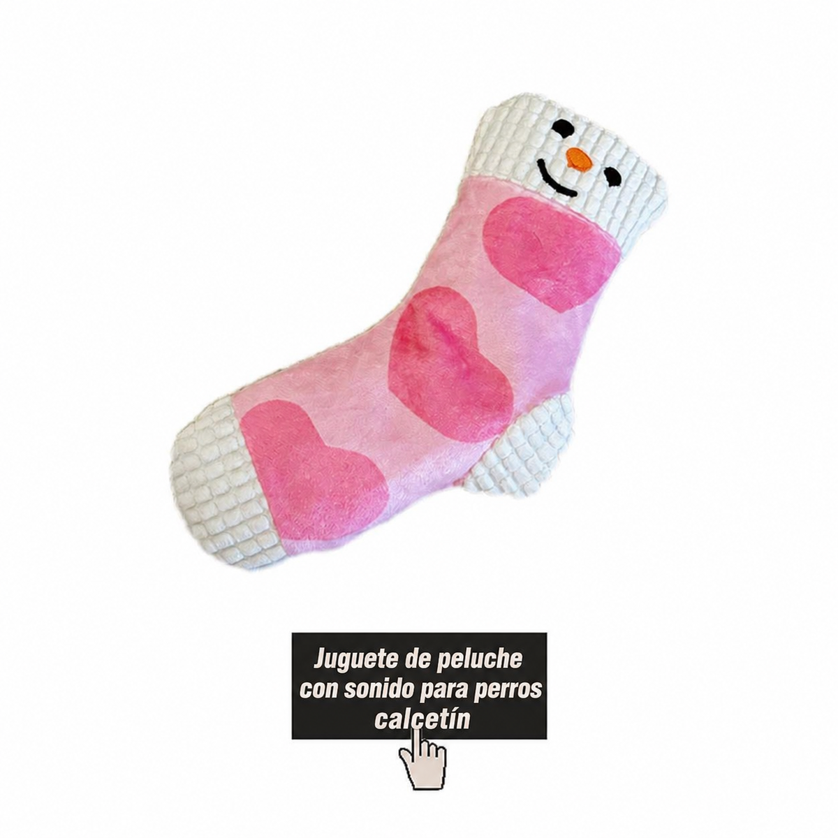 Juguete de peluche con sonido para perros calcetín