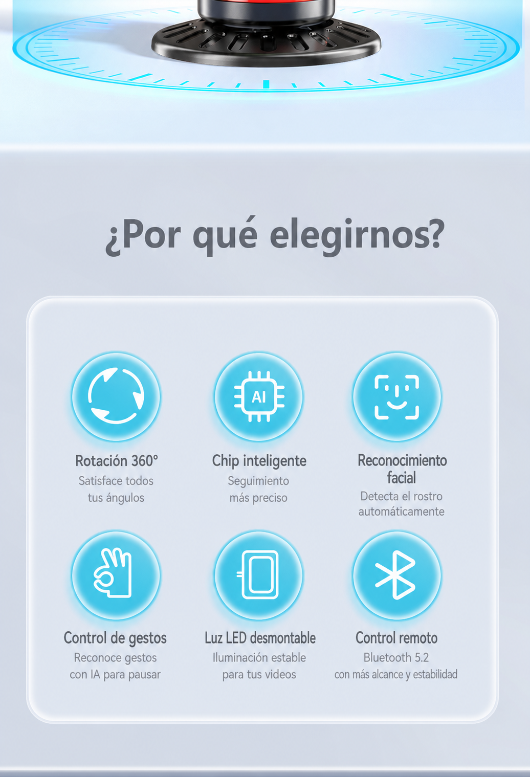 Gimbal para Celular con Seguimiento Facial 360° - 9
