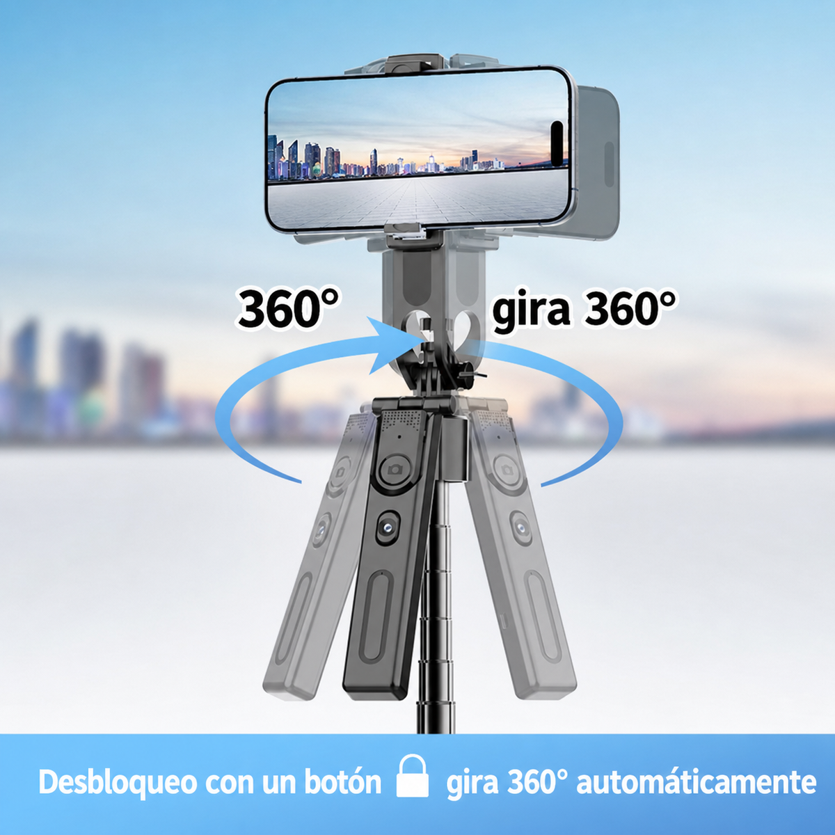Selfie stick inteligente con seguimiento facial - 4