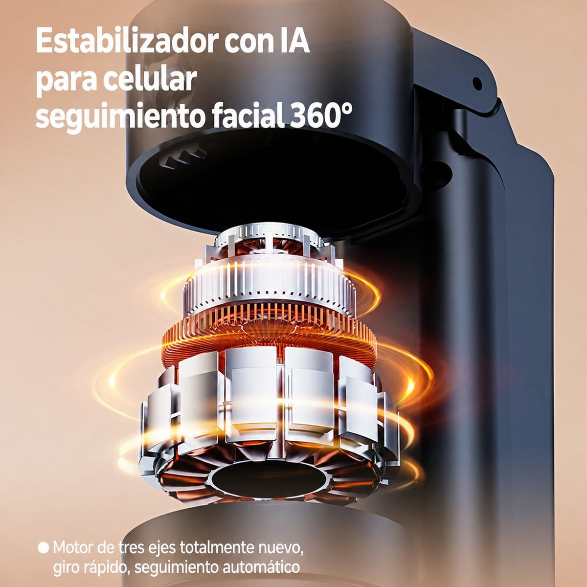 Gimbal para celular seguimiento facial 360° - 4