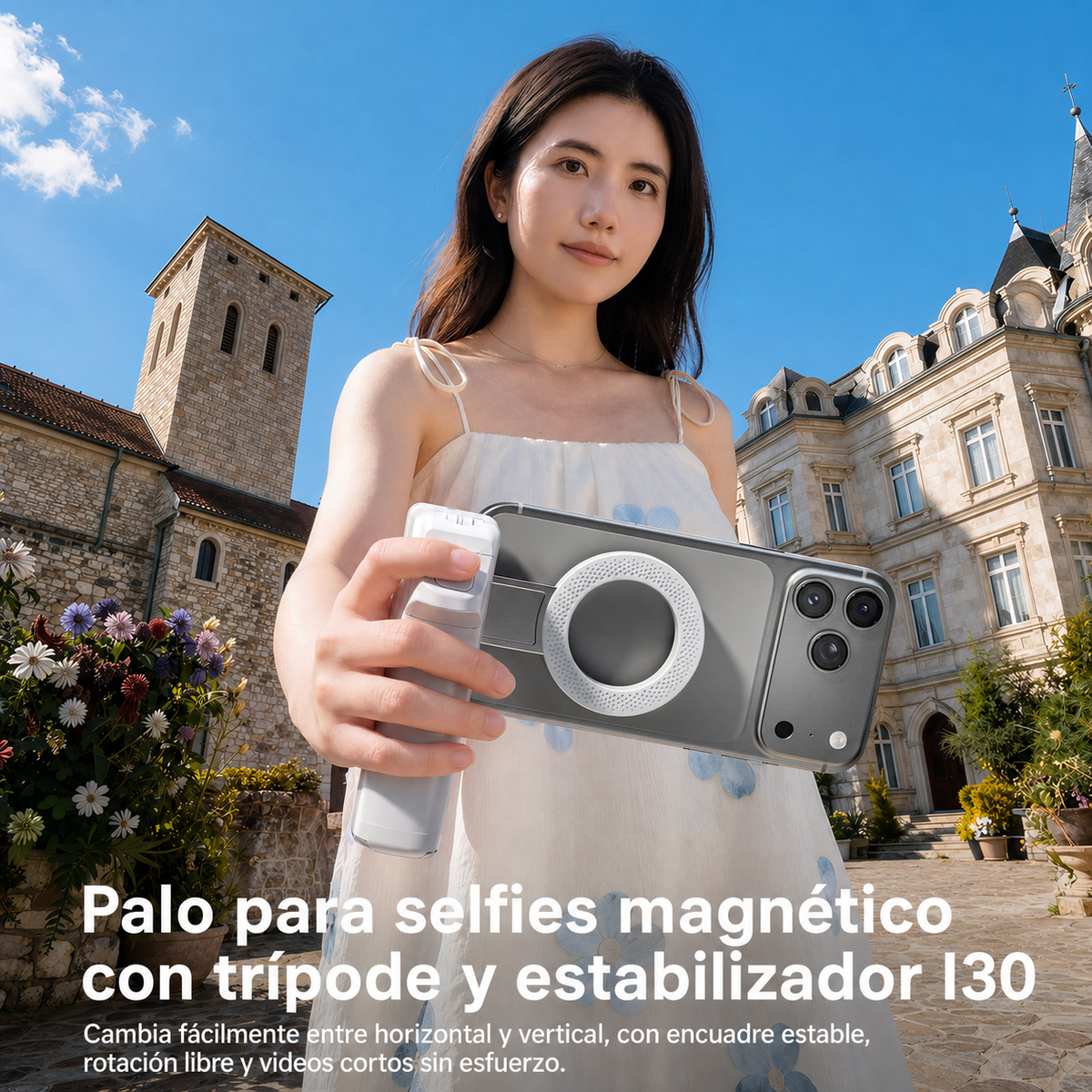 Selfie Stick Magnético con Trípode - 2