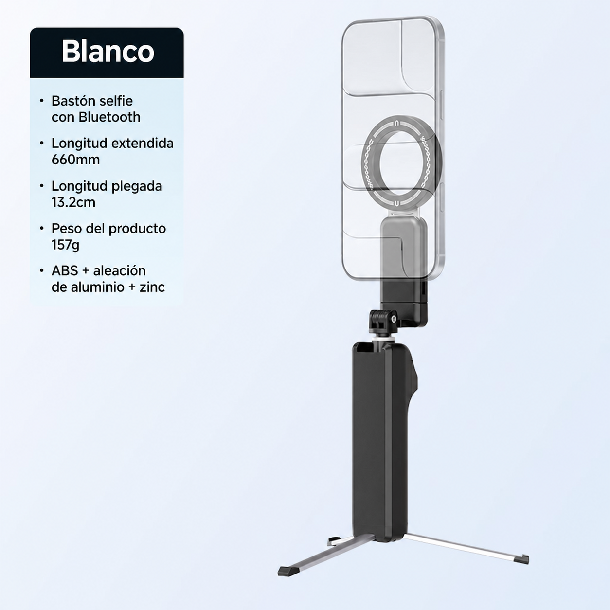 Selfie Stick Magnético con Trípode