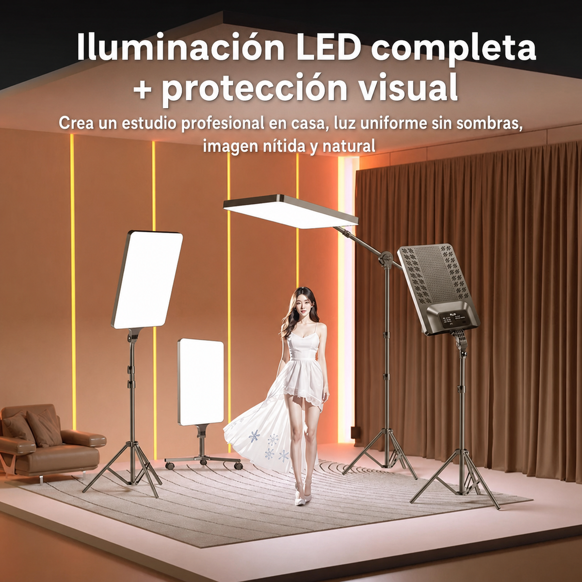Luz LED de Relleno para Transmisión y Fotografía - 2