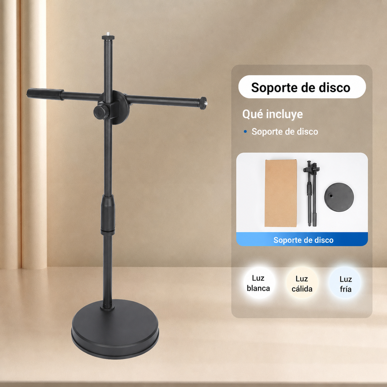 Aro de Luz LED 25 cm para streaming y selfies