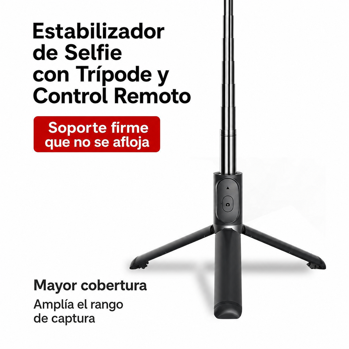 Estabilizador de Selfie con Trípode y Control Remoto - 3