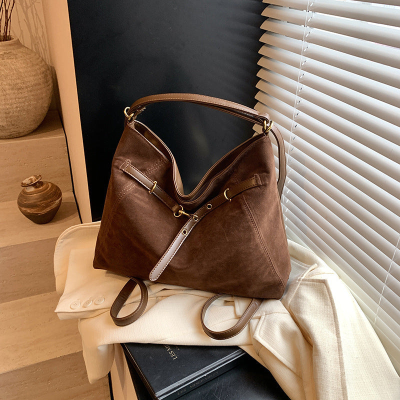 Bolsa tote grande con cinturón decorativo mujer