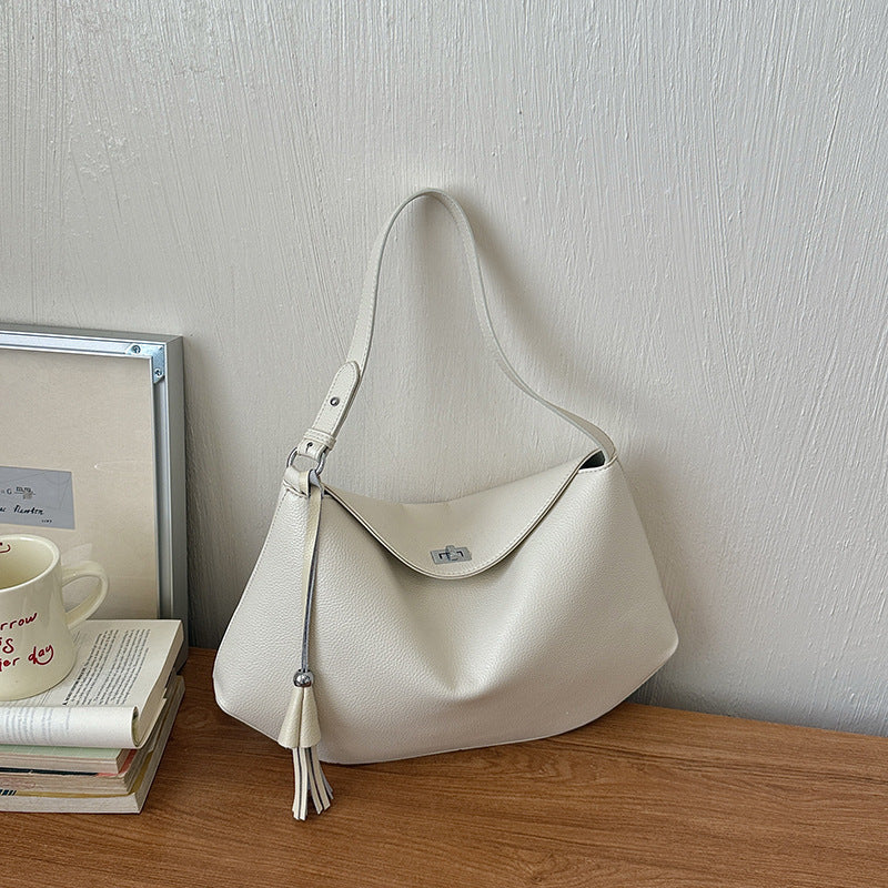 Bolsa de Hombro Estilo Dumplin para Mujer – Café, Negra o Blanca