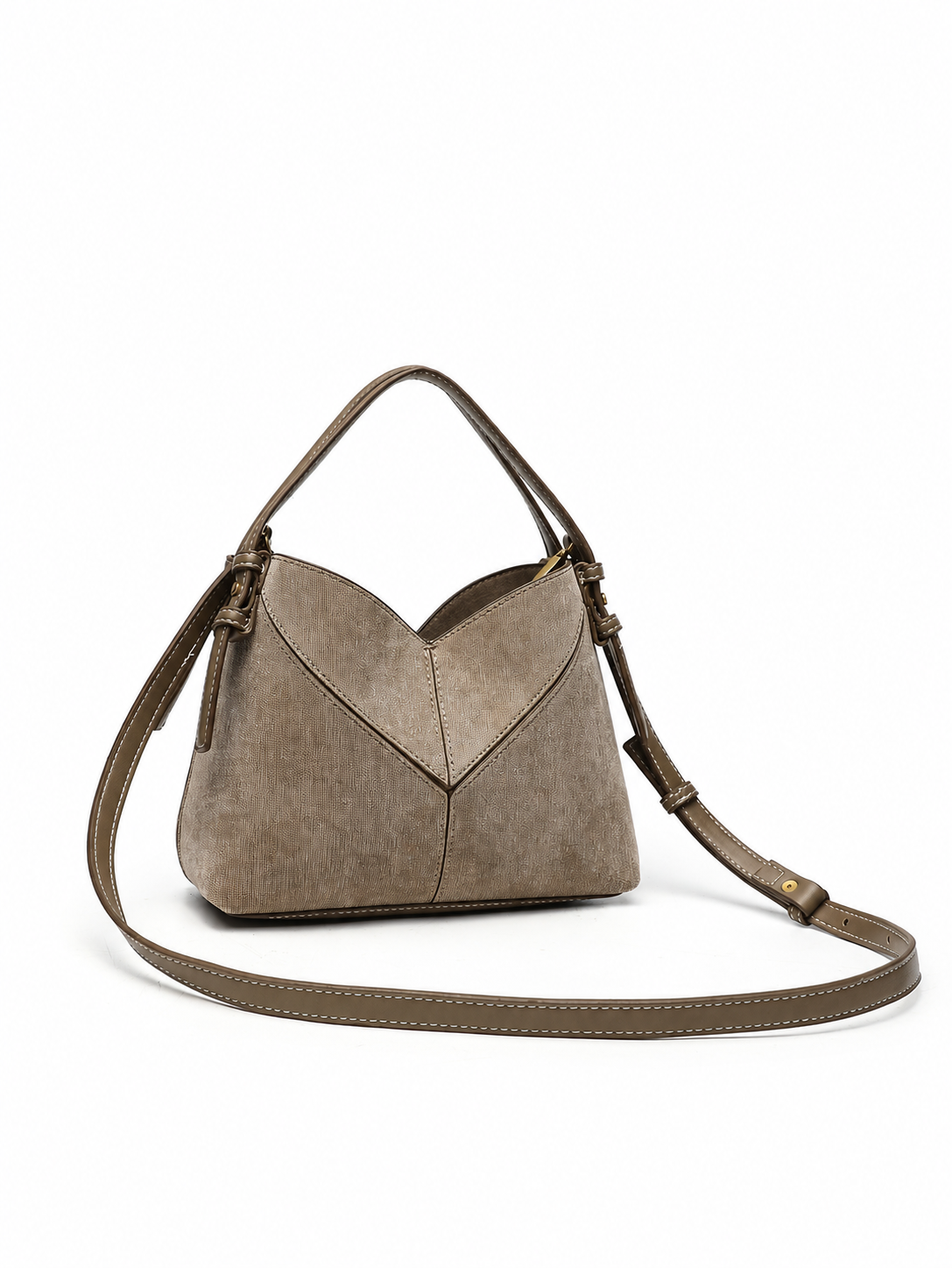 Bolsa cruzada ovalada estilo retro europeo mujer - 3