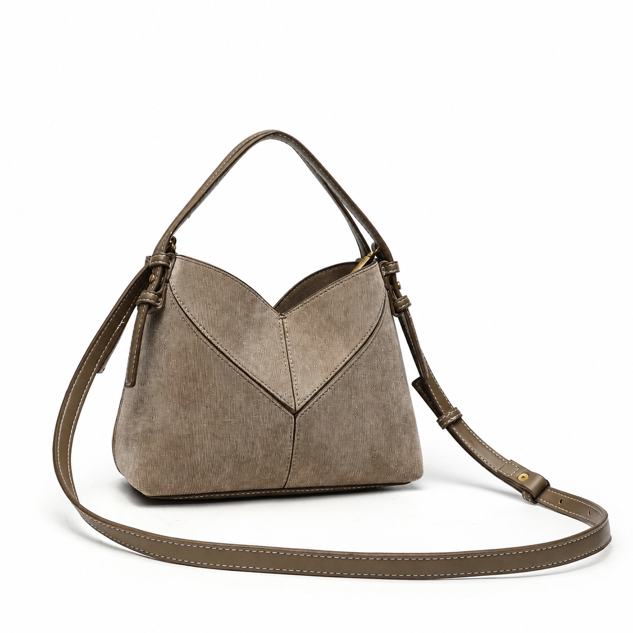 Bolsa cruzada ovalada estilo retro europeo mujer - 8