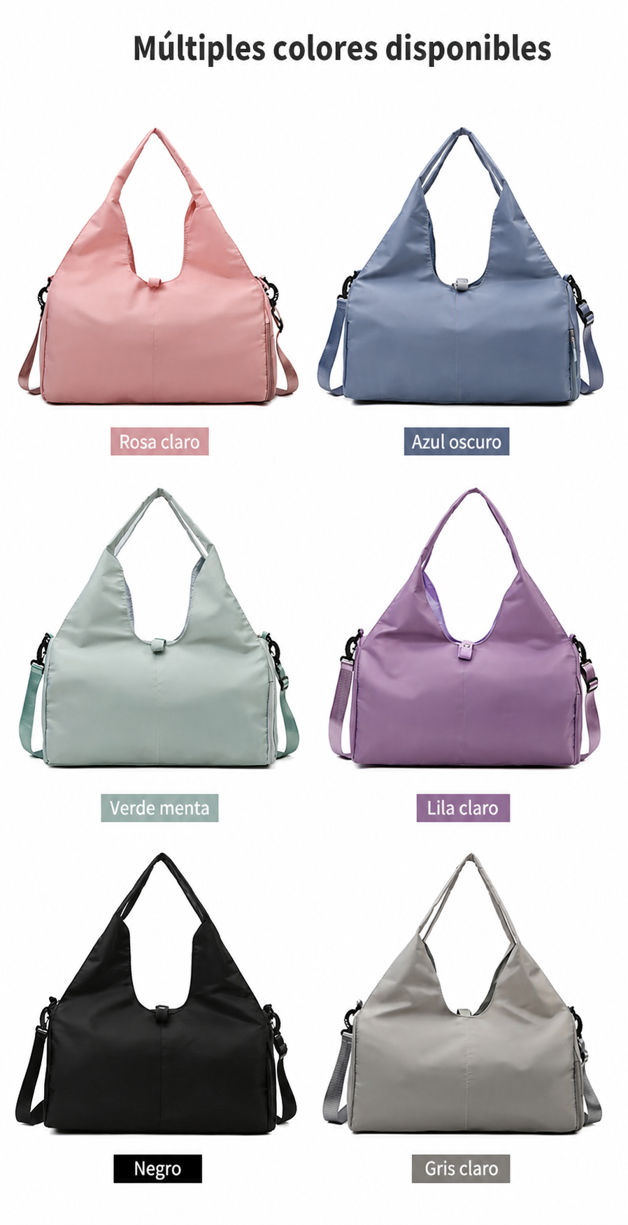 Bolsa Deportiva Mujer con Compartimento para Zapatos - 13