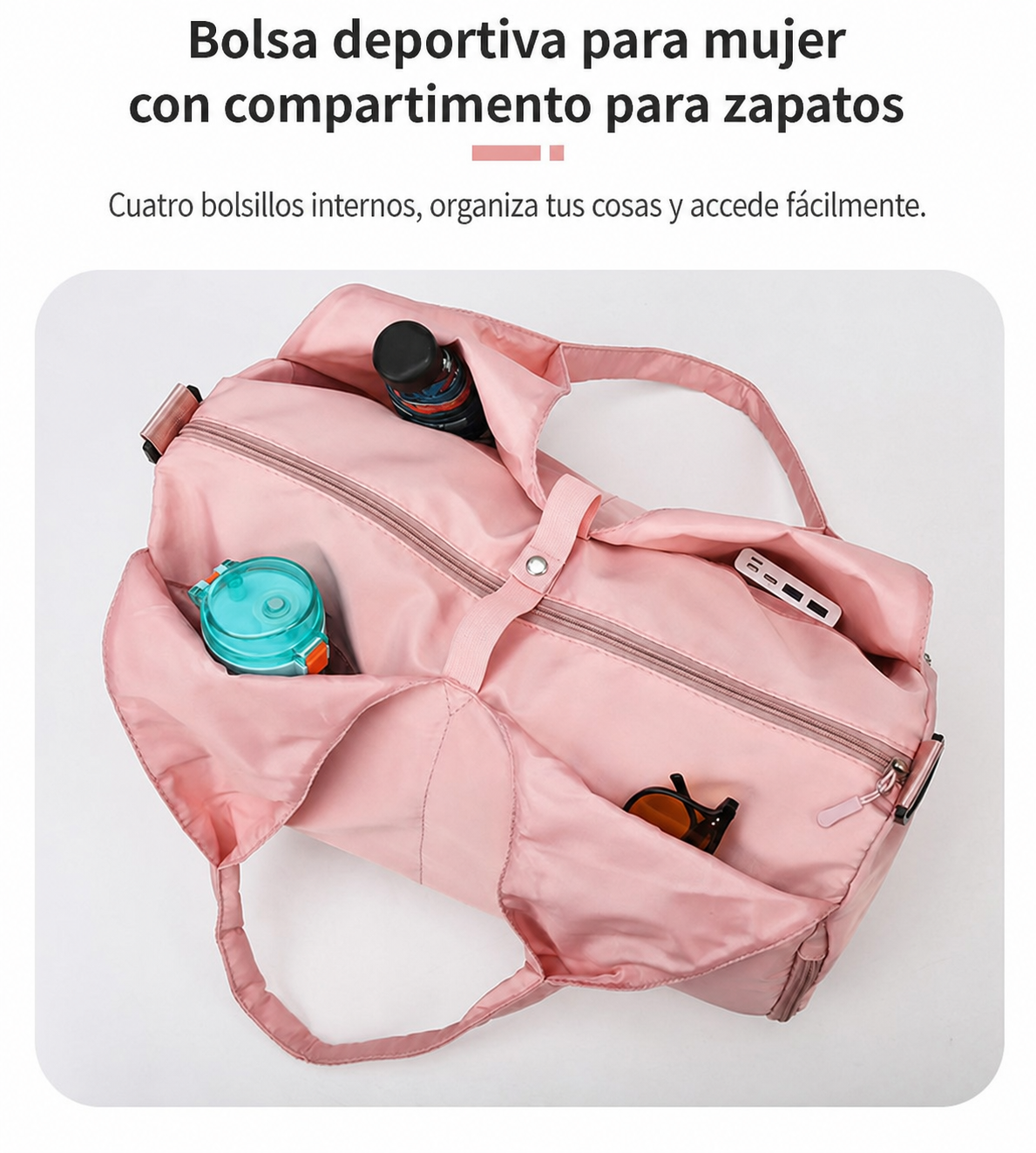 Bolsa Deportiva Mujer con Compartimento para Zapatos - 14