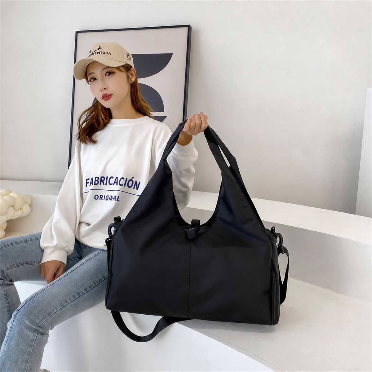 Bolsa Deportiva Mujer con Compartimento para Zapatos - 3