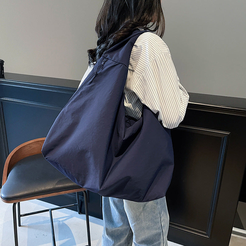 Bolsa tote de lona grande estilo minimalista - 1