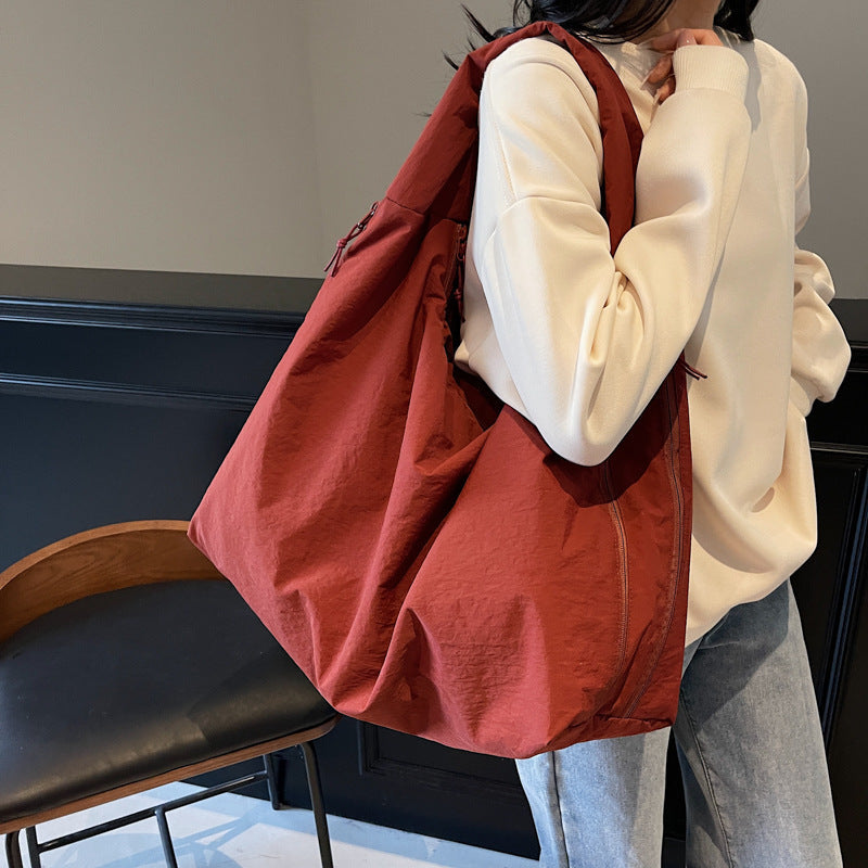 Bolsa tote de lona grande estilo minimalista