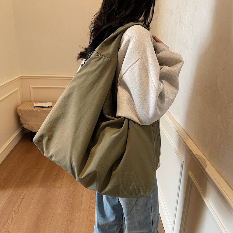 Bolsa tote de lona grande estilo minimalista