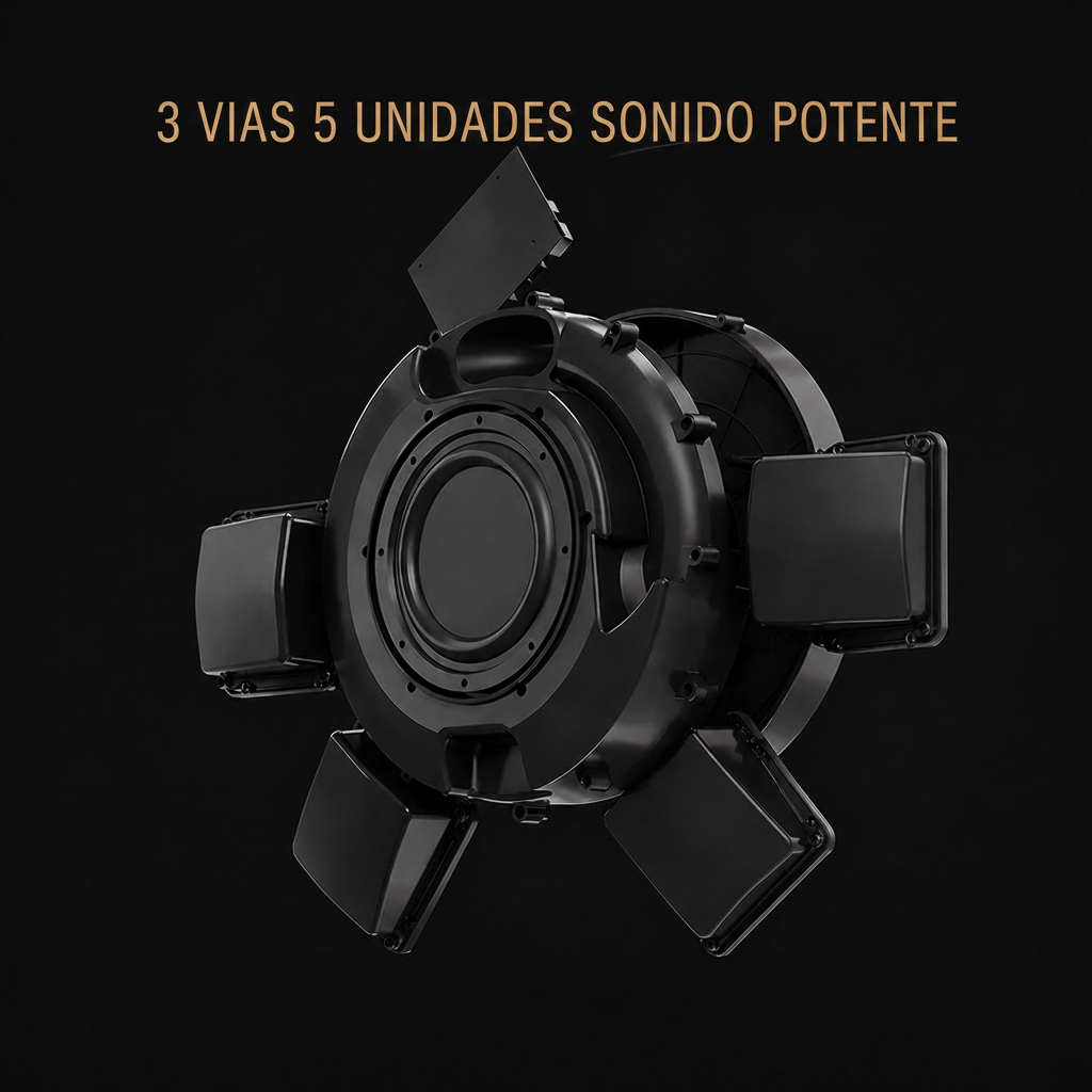 Bocina Bluetooth BMBT con Letras Flotantes para Sala - 3