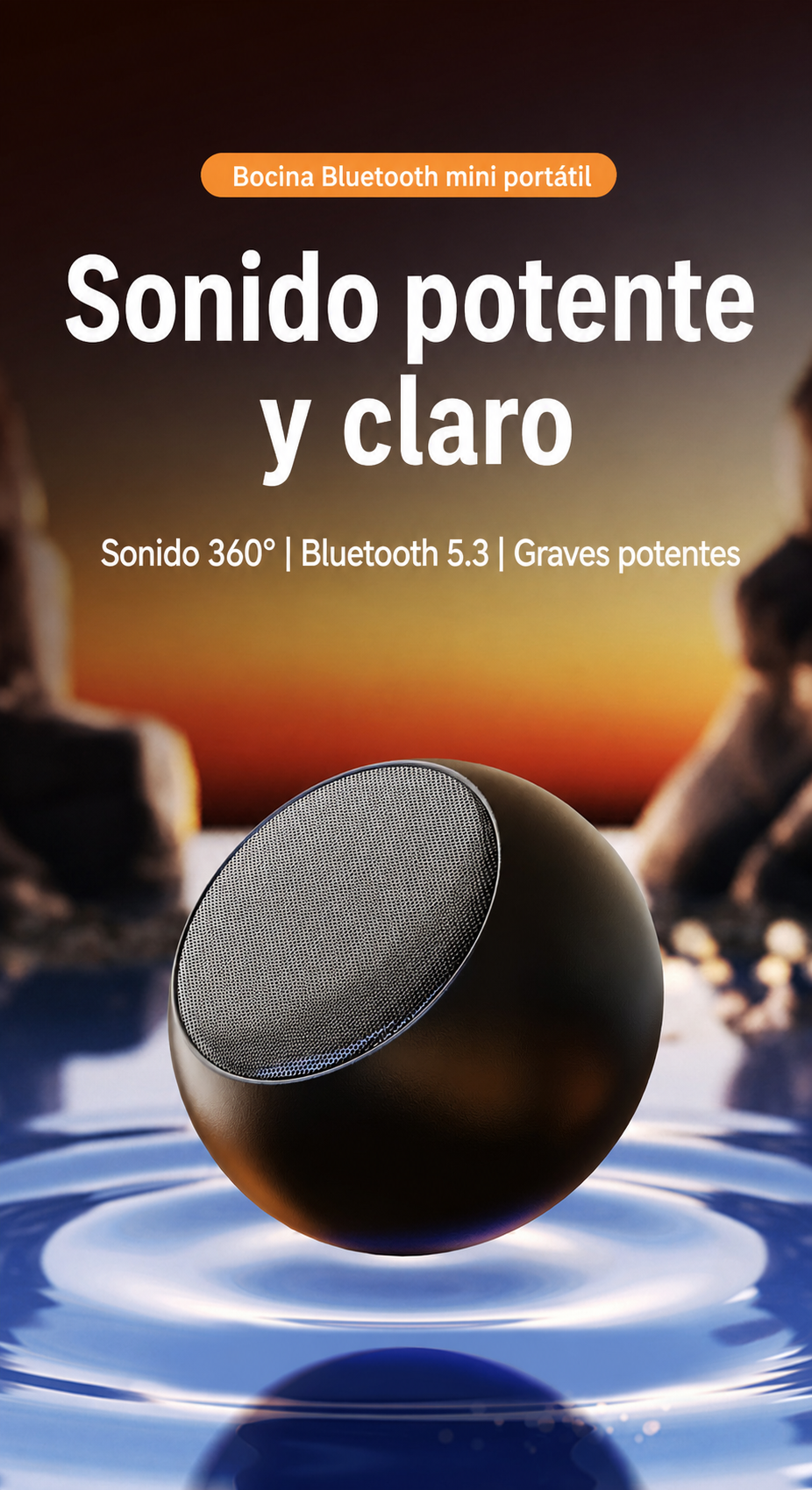 Bocina Bluetooth Mini Portátil con Graves Potentes - 11