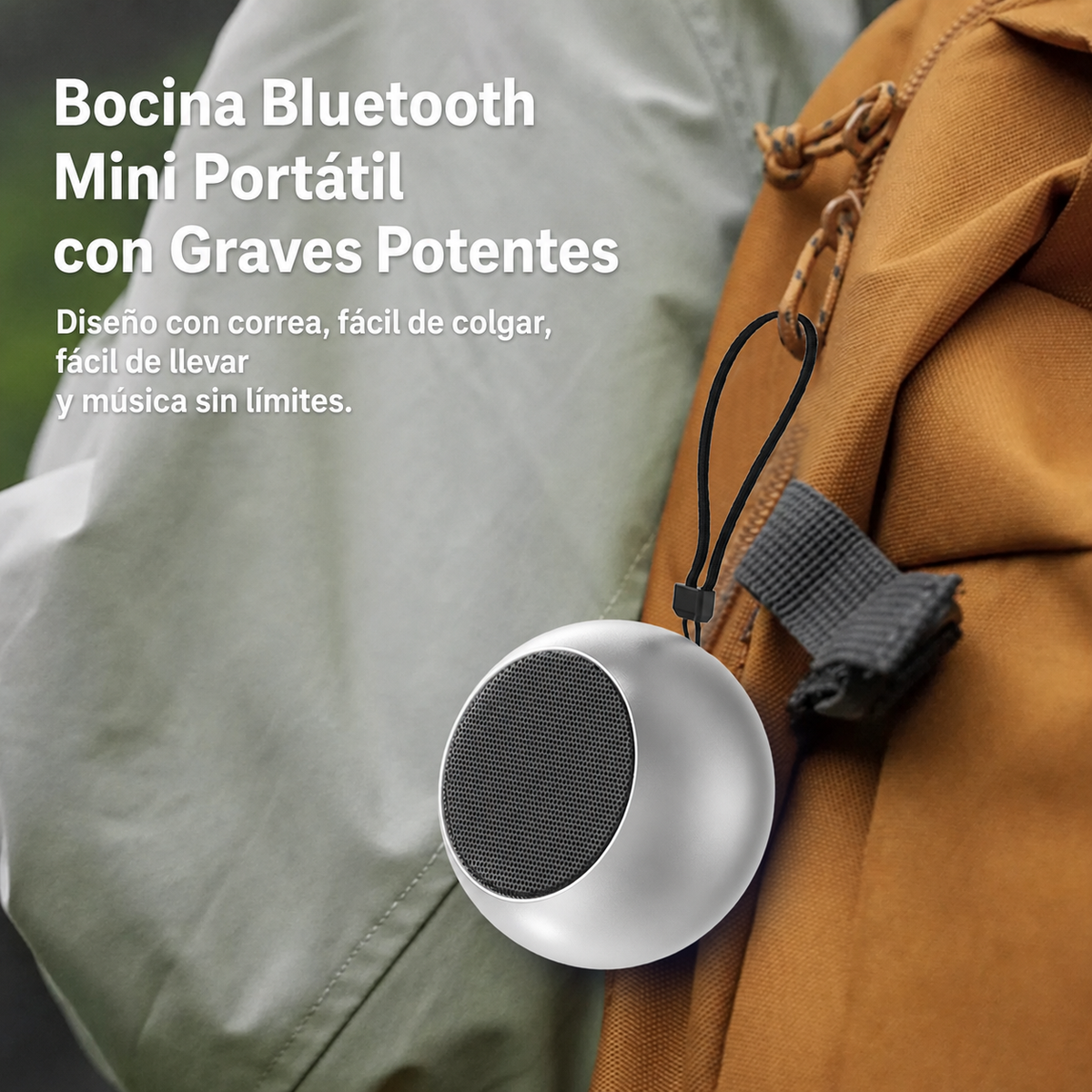 Bocina Bluetooth Mini Portátil con Graves Potentes - 3