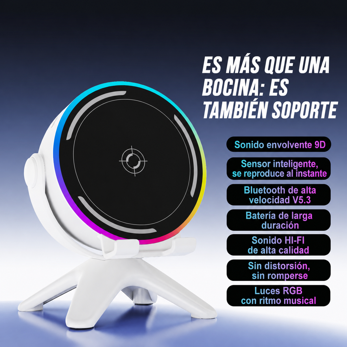 Bocina Bluetooth Mini Portátil con Graves Potentes