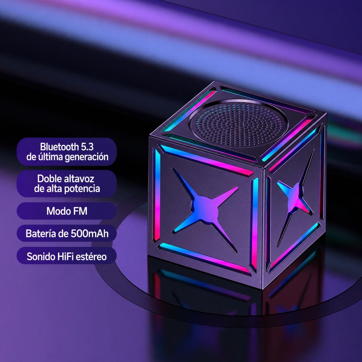 Bocina Bluetooth Mini Portátil con Graves Potentes