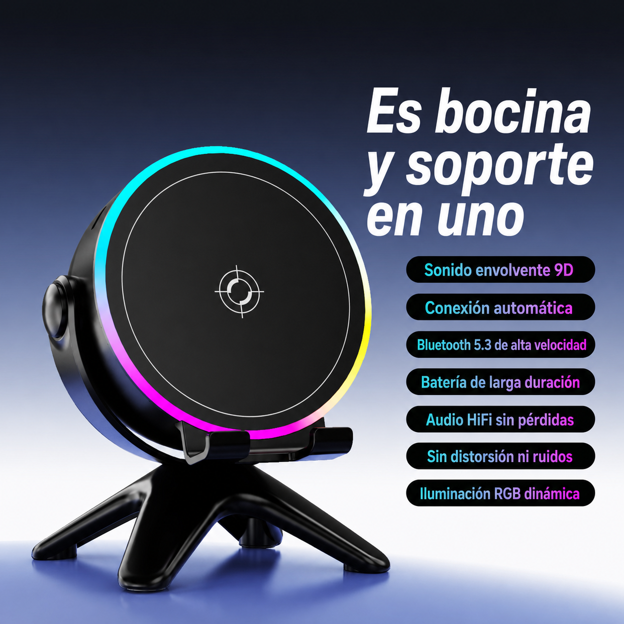 Bocina Bluetooth Mini Portátil con Graves Potentes