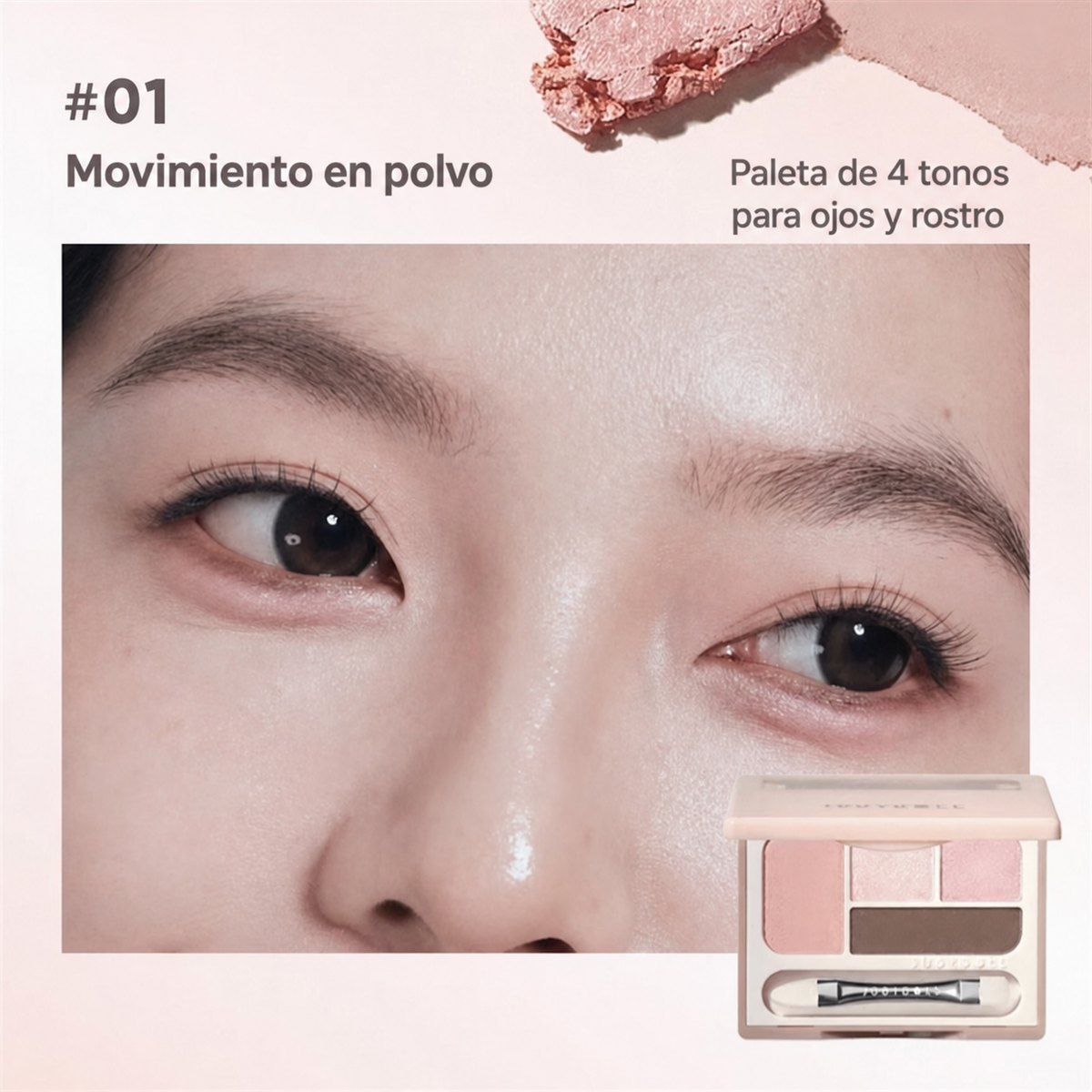 Paleta Judydoll 4 colores ojos y cara multiusos
