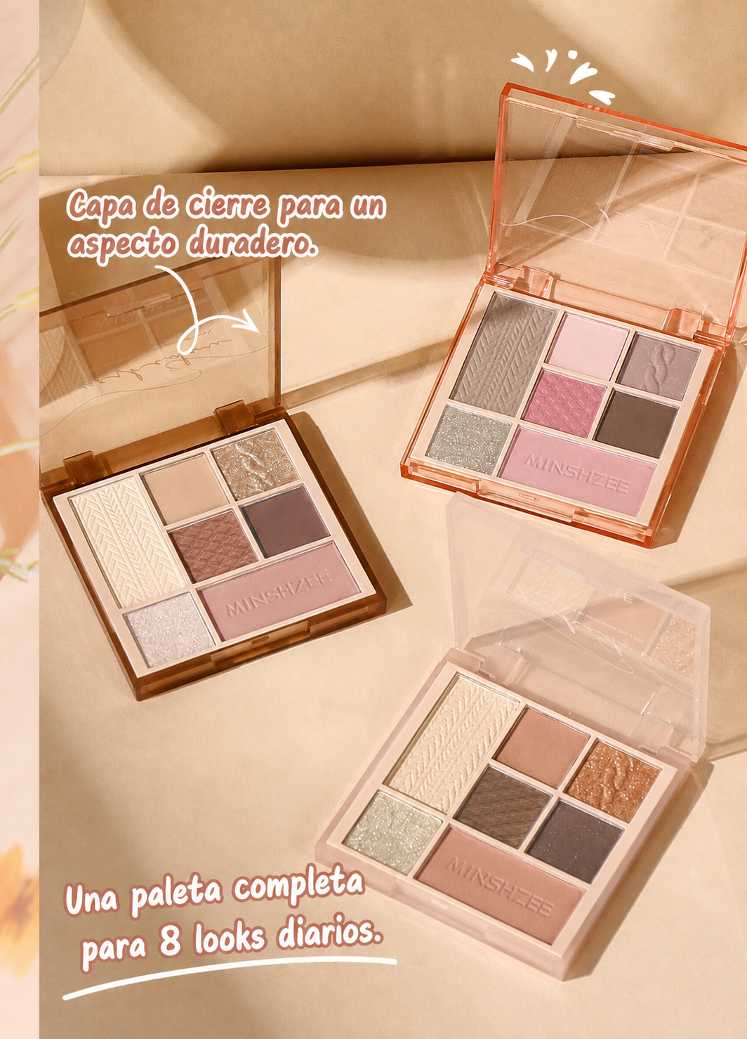 Paleta de sombras 7 colores tonos tierra MINSHZEE - 12
