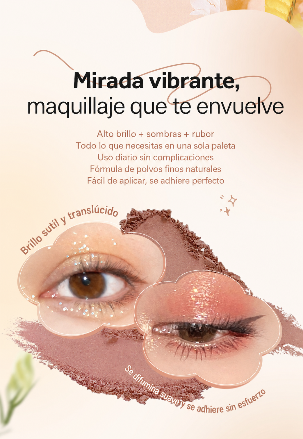 Paleta de sombras 7 colores tonos tierra MINSHZEE - 13