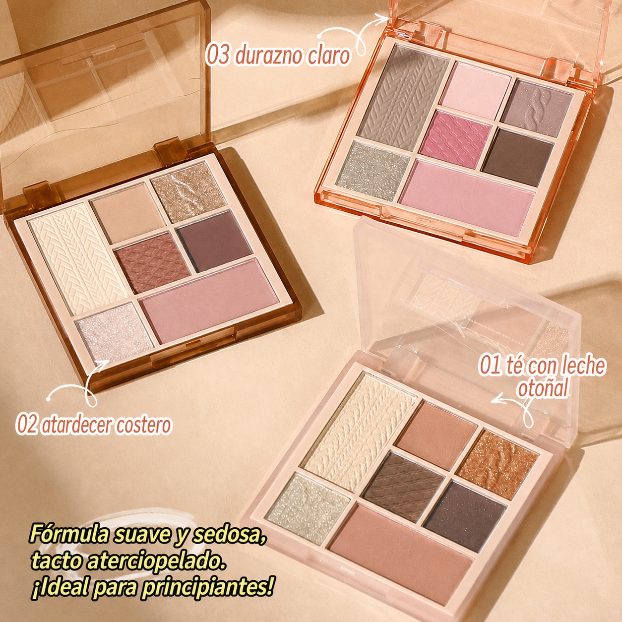 Paleta de sombras 7 colores tonos tierra MINSHZEE - 3