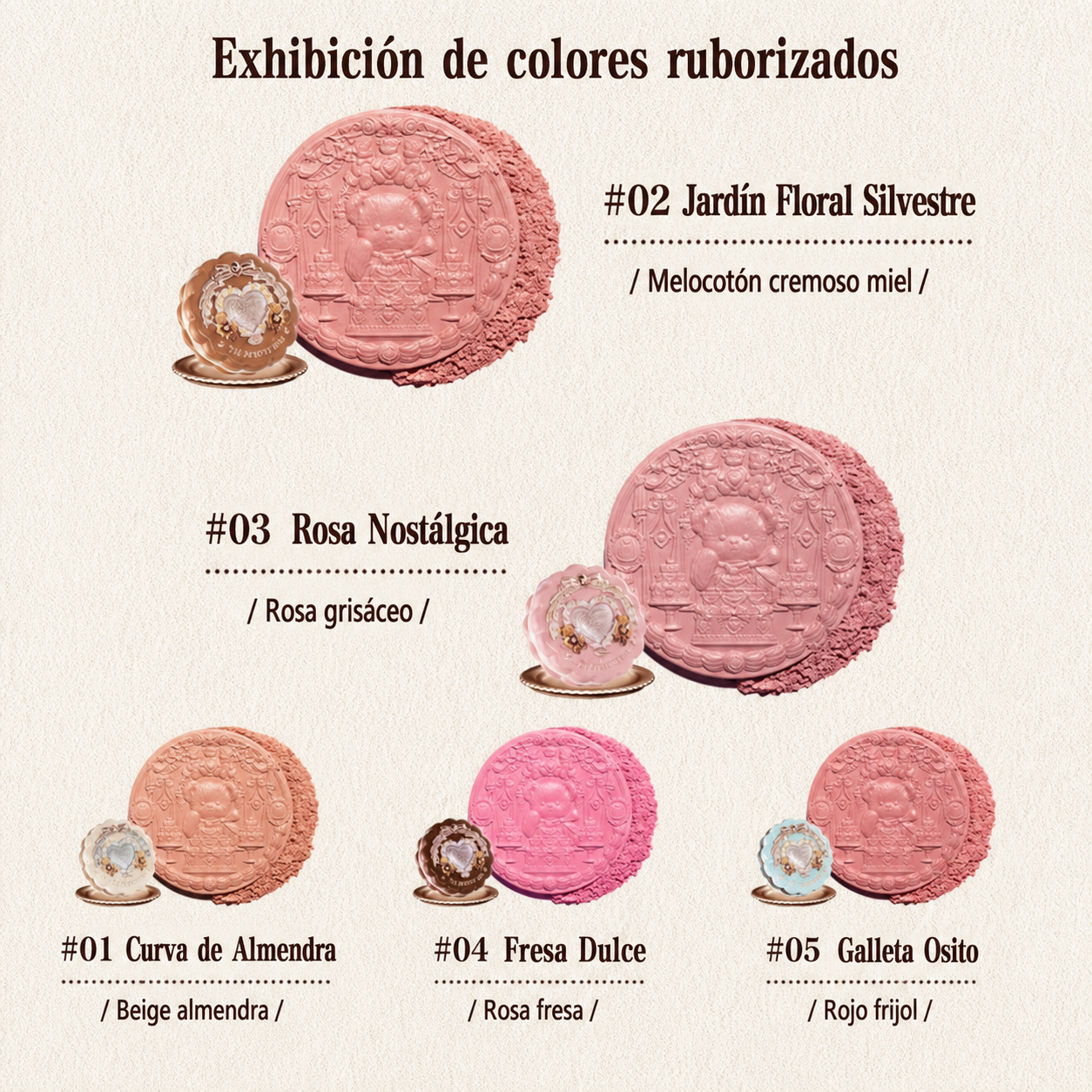 Set de maquillaje Sweetheart Bear - 3