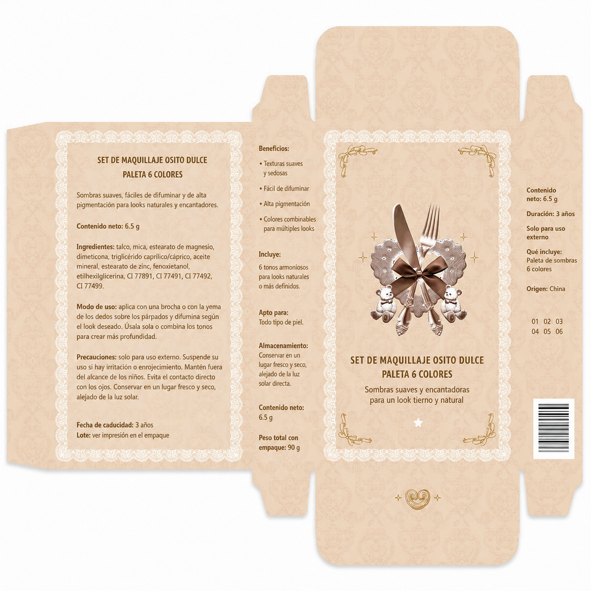 Set de maquillaje Sweetheart Bear - 4