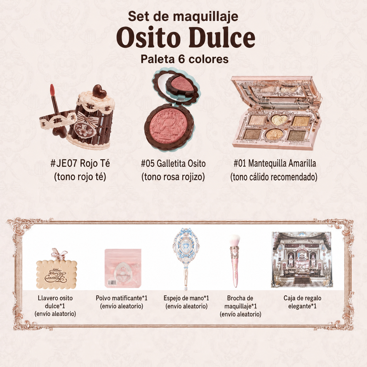 Set de maquillaje Sweetheart Bear - 6
