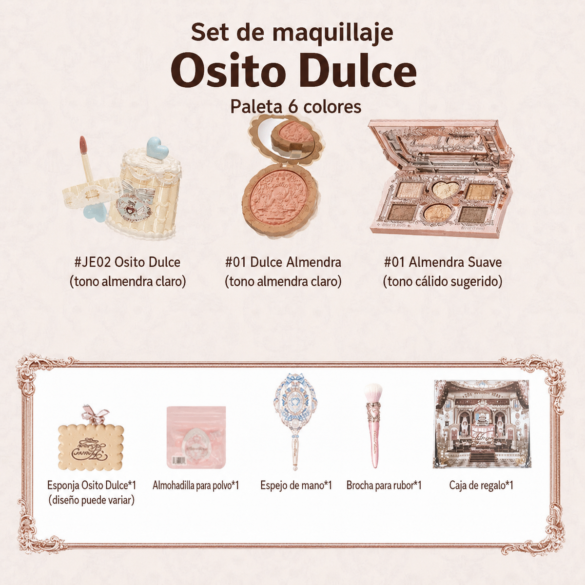 Set de maquillaje Sweetheart Bear - 7