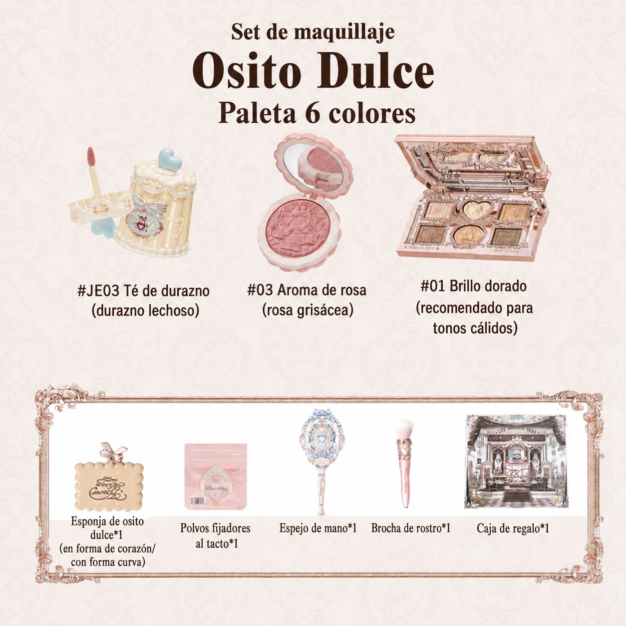 Set de maquillaje Sweetheart Bear - 8