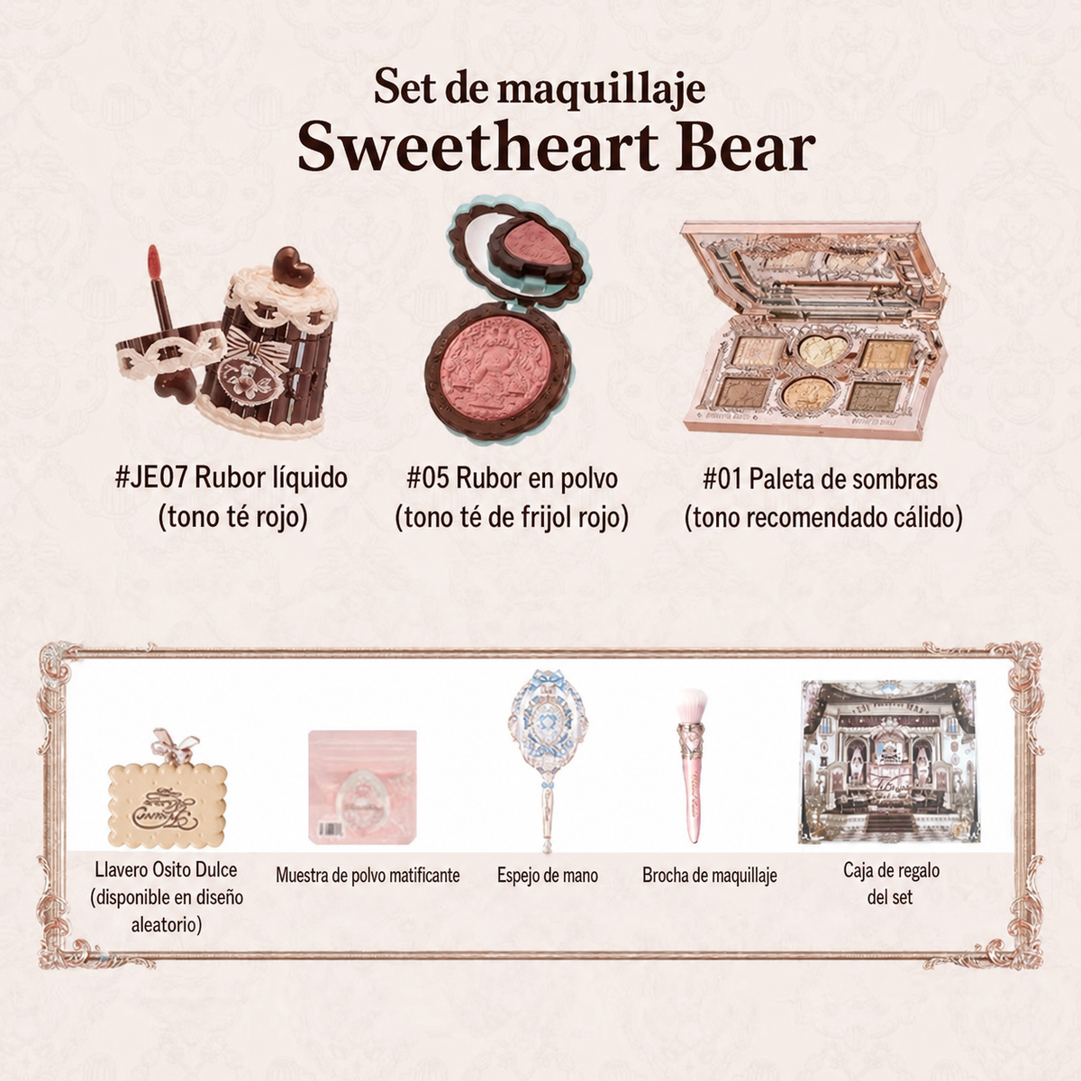 Set de maquillaje Sweetheart Bear