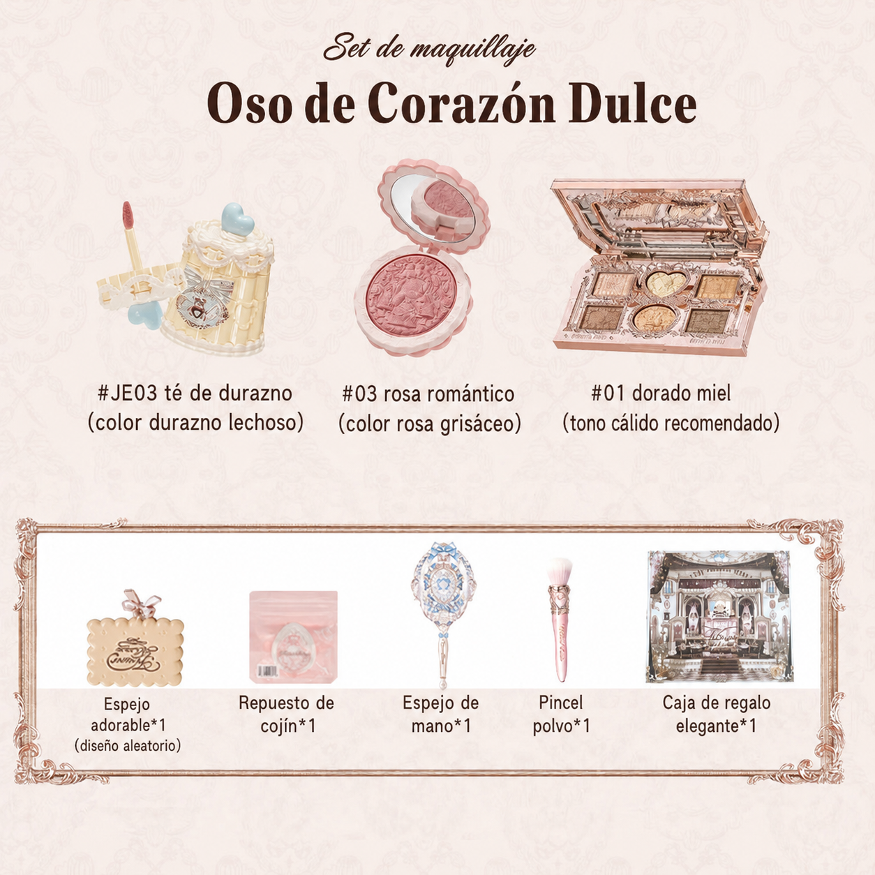 Set de maquillaje Sweetheart Bear