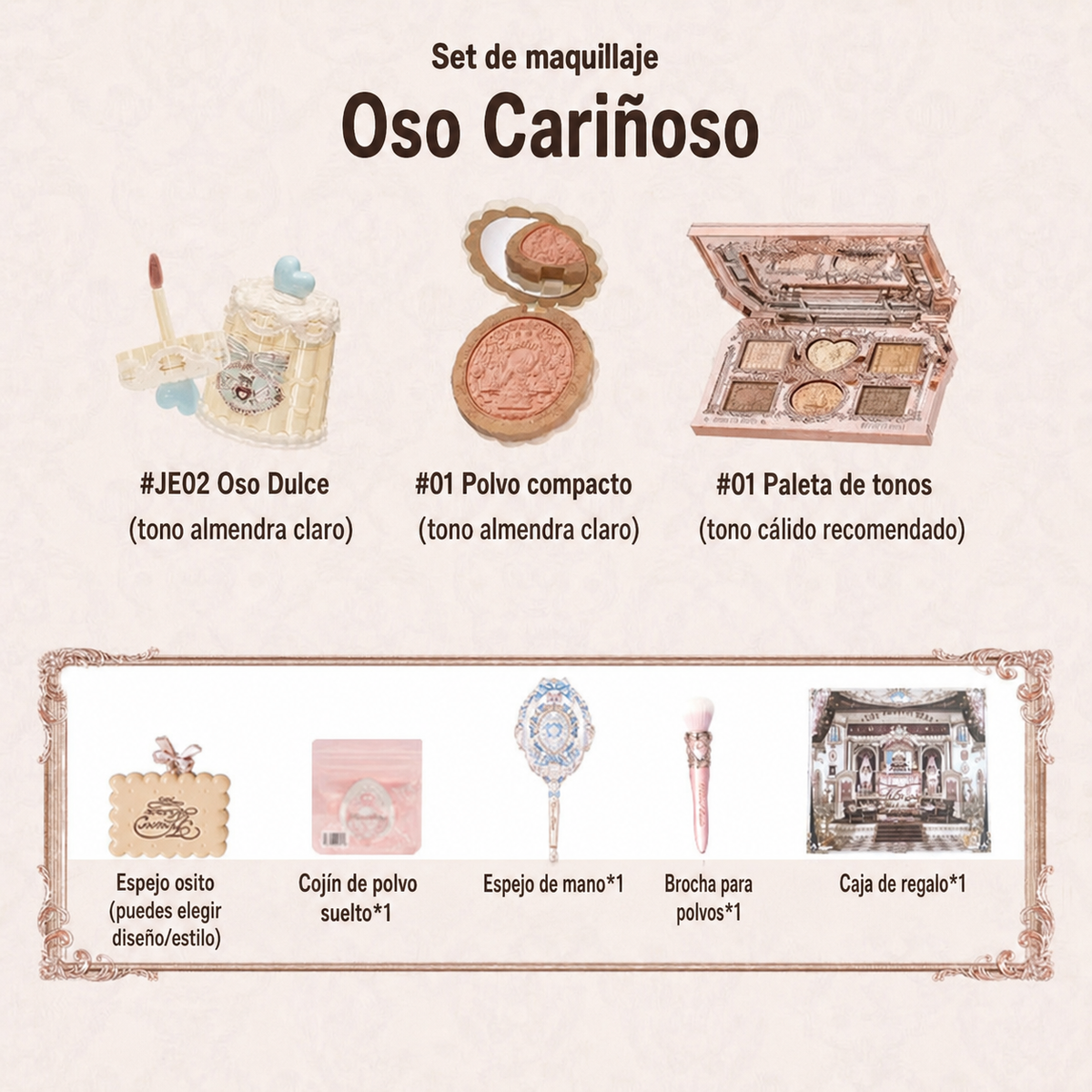 Set de maquillaje Sweetheart Bear