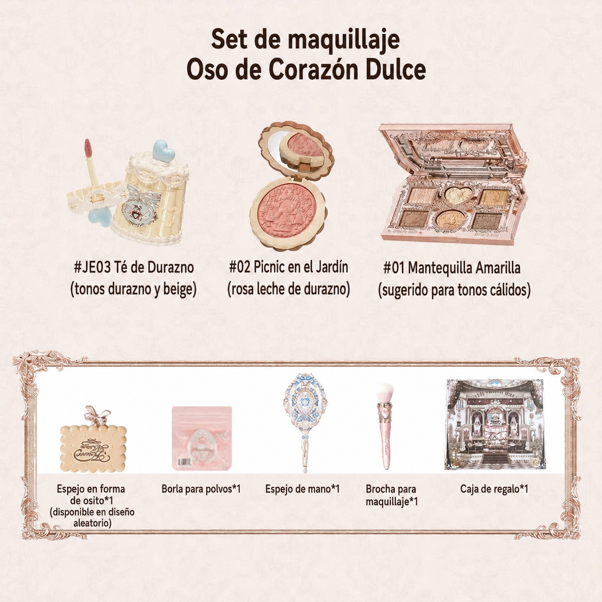 Set de maquillaje Sweetheart Bear