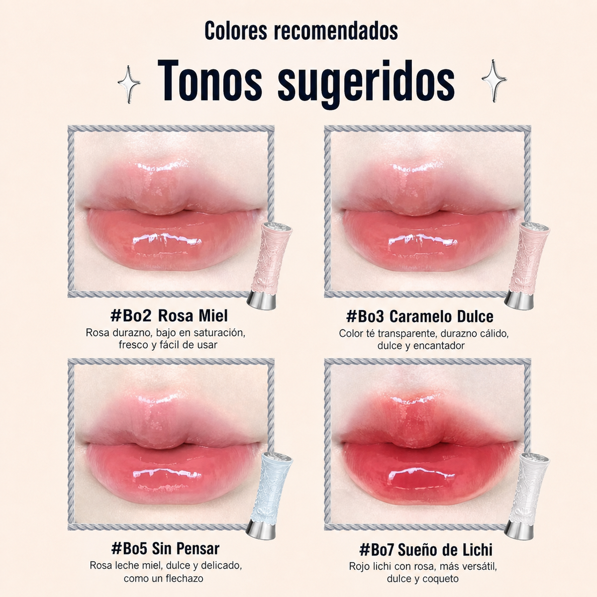 Labial Sólido Espejo Swan Ballet – Acabado Mirror Gloss - 2