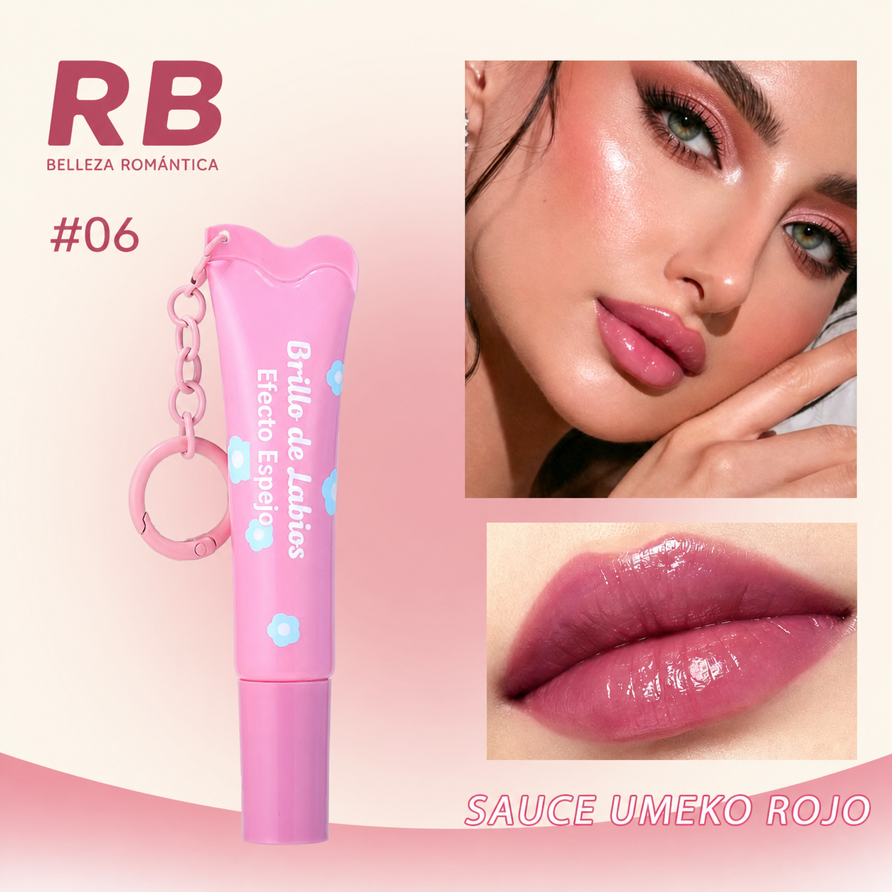 Lip Gloss Espejo Romantic Beauty 12g – 5 Colores - 7