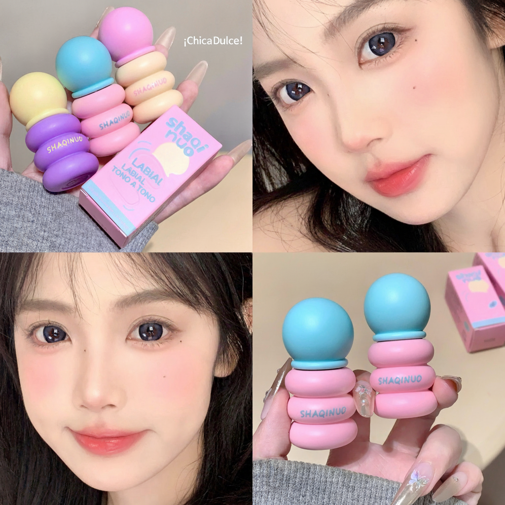 Labial Mate Difuminado Tono a Tono 6 Colores - 3