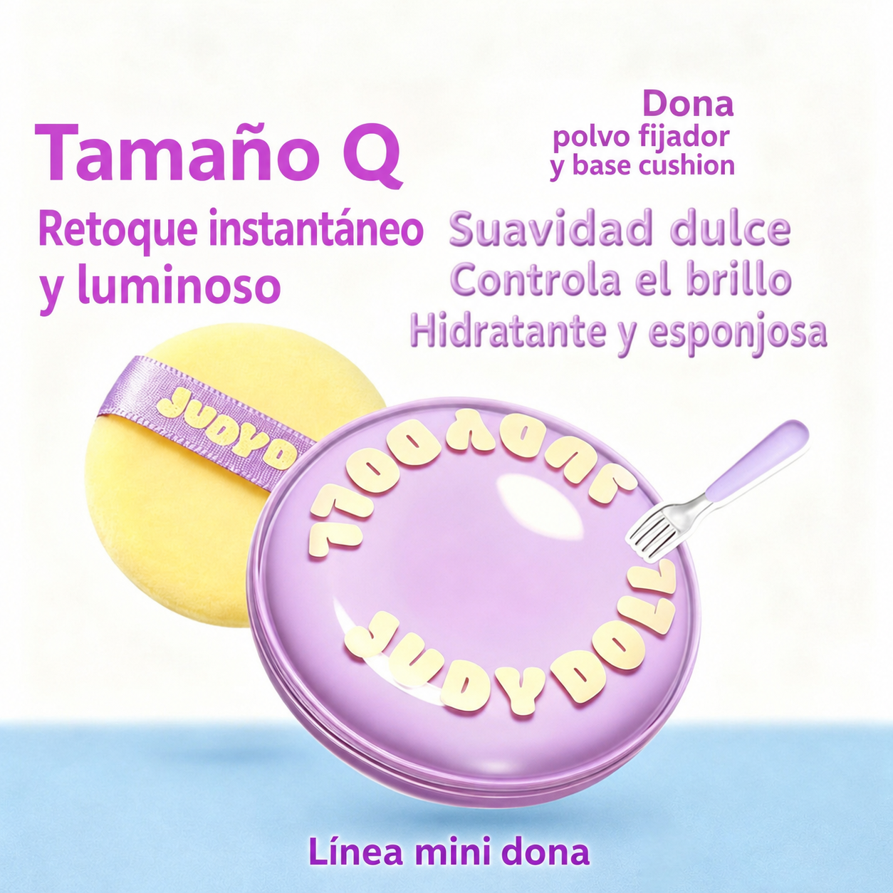 Judydoll Polvo Fijador y Base Cushion Control Grasa - 2